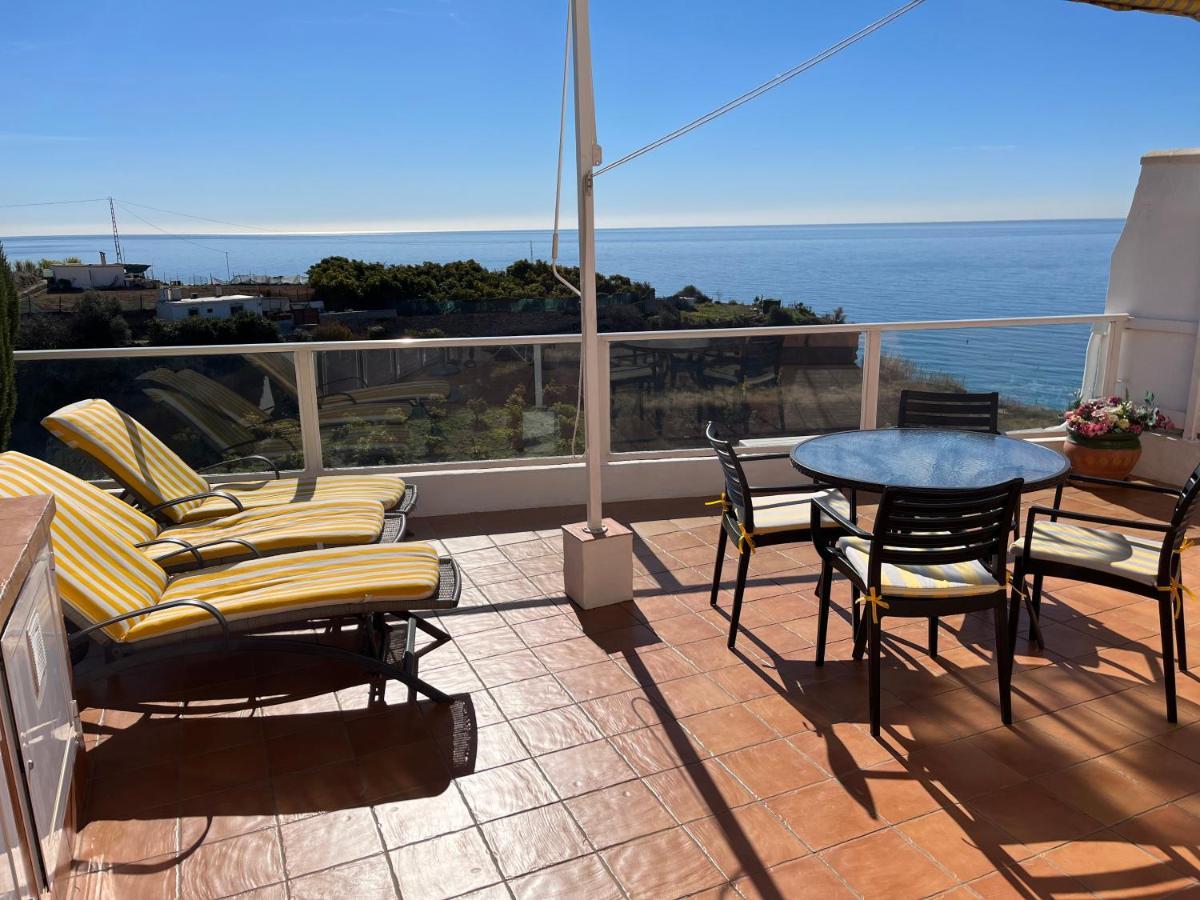 Delightful Burriana House With Magnificent Beach & Sea Views. Nerja Luaran gambar