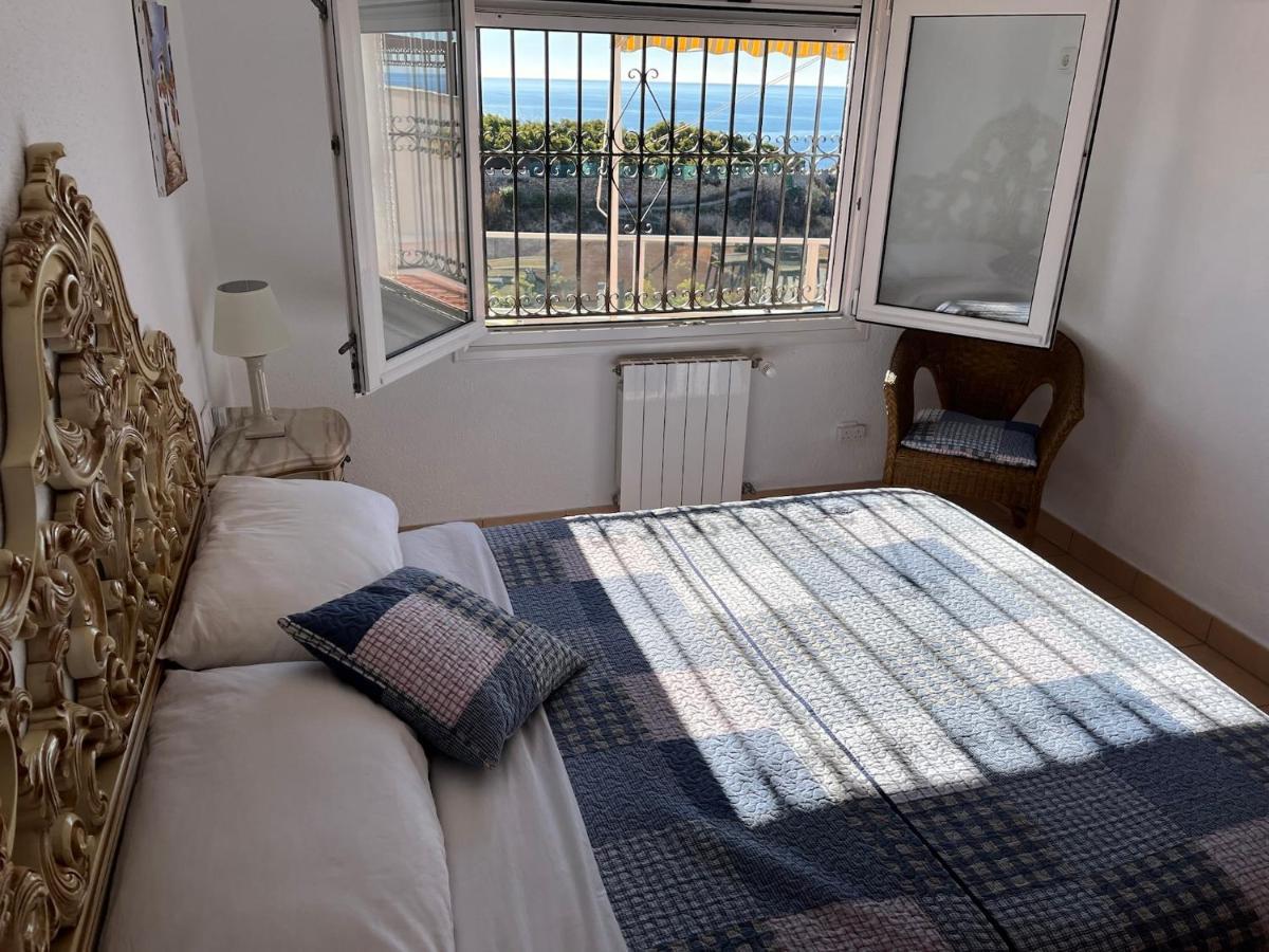 Delightful Burriana House With Magnificent Beach & Sea Views. Nerja Luaran gambar