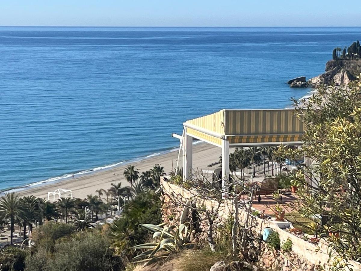 Delightful Burriana House With Magnificent Beach & Sea Views. Nerja Luaran gambar